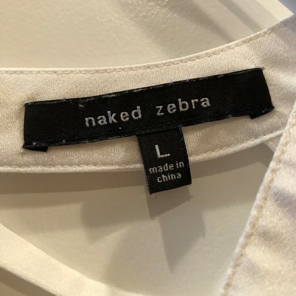 Naked Zebra White Back Track Tank Top - Picture 4 of 9